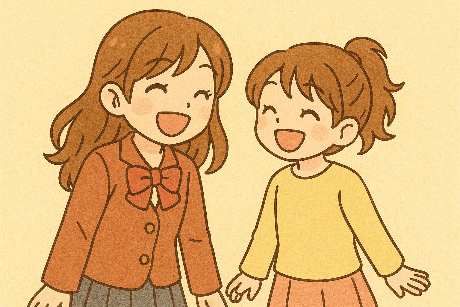 姉妹の絵